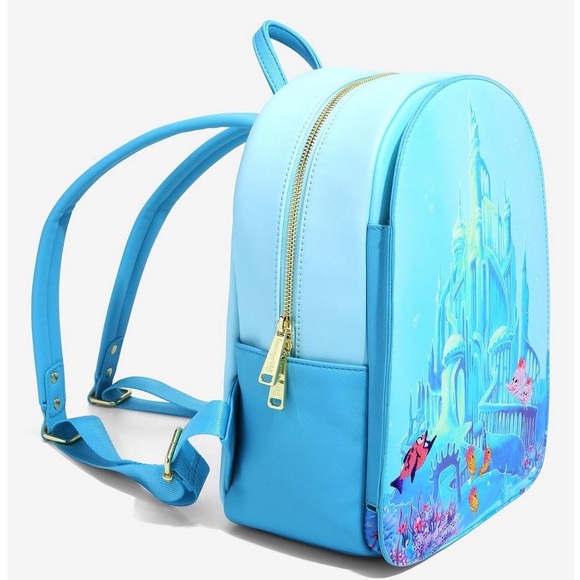 Loungefly Disney The Little Mermaid Castle Mini Backpack ariel main image 6